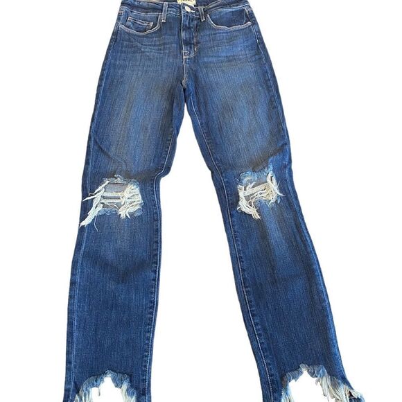 L’AGENCE NWOT High Rise High Line Skinny Encina raw hem jeans - Picture 2 of 8